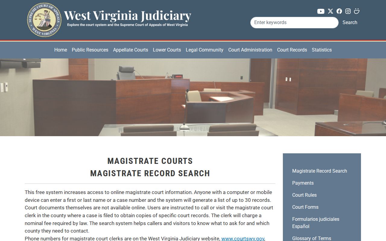 Lewis County 24-hour release check through Magistrate Record Search